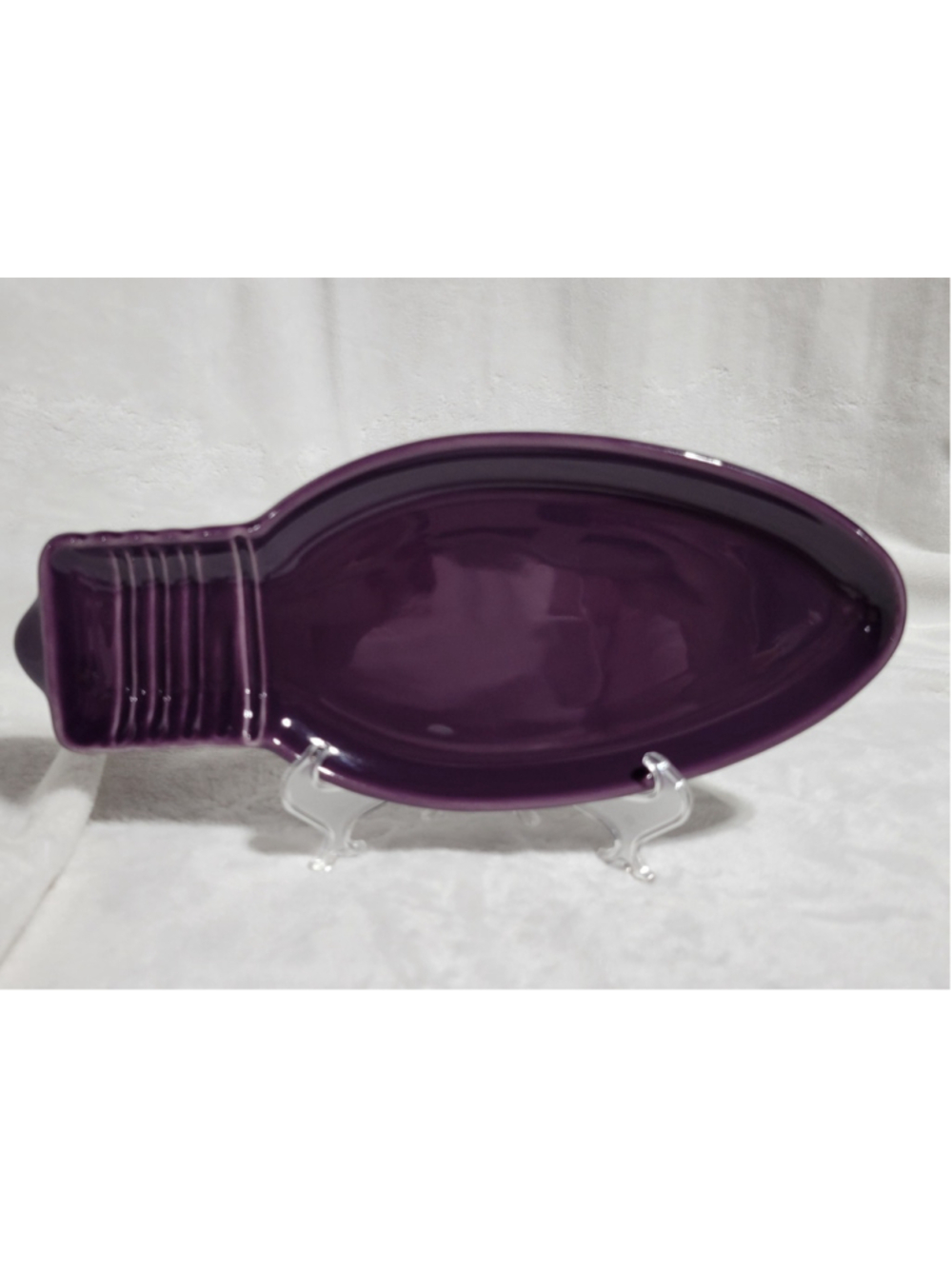 Fiesta Christmas 10.5" Light Bulb Multberry Purple Holiday Snack Plate